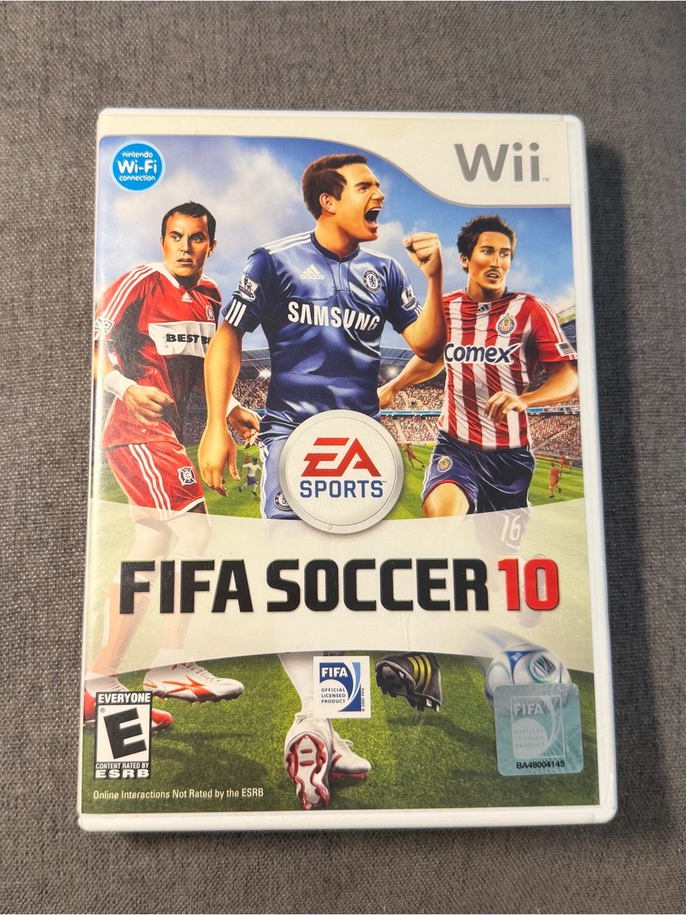 Nintendo Wii FIFA Soccer 10 Video Game - Blue, Red, White